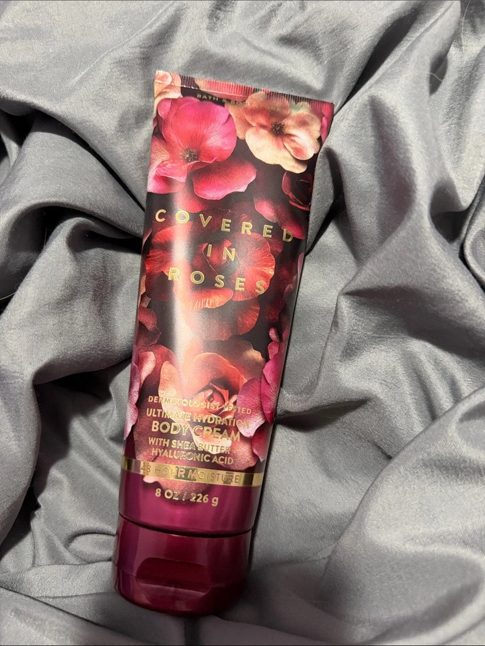 Bath & Body Works Covered in Roses & Strawberry Flirt Body Creams - Red